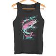 ニジマスのフライフィッシング・グラフィック トラウト・クイーン タンクトップ