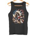 ネイティブアメリカン インディアン チーフ アメリカ国旗 先住民 タンクトップ