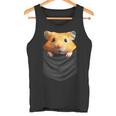 ハムスター 面白いtシャツ 胸ポケット かわいい メンズ 子供 おもしろ 服 雑貨 グッズ ネタ ゆるキャラ タンクトップ