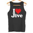 ハートジャイブジャズダンスミュージックが大好き タンクトップ
