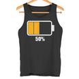 バッテリーハーフ残量50 バッテリーデッドtシャツ バッテリー残量が少ない タンクトップ