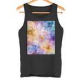 パステルインクのイラストにマルチカラー春の花。 タンクトップ