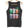 ビール聖パトリックデー メンズ アイルランドのアメリカ国旗 ドリンクマグ タンクトップ