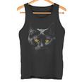 ピアス 黄色い目 黒猫 タンクトップ