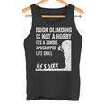ファニーロッククライマーギフト 男女兼用 クールなゾンビクライミングに タンクトップ