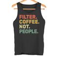フィルターコーヒー Not People エスプレッソ バリスタ カフェ コーヒーオーバー タンクトップ