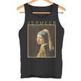 フェルメール 真珠の耳飾りの少女 面白いtシャツ 絵画 アート メンズ 面白い 服 美術 グッズ 油彩画 タンクトップ