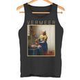 フェルメール 面白いtシャツ アート 牛乳を注ぐ女 絵画 メンズ レディース 面白い 服 美術 油彩画 タンクトップ
