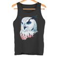 フクロウの傑作 雪フクロウ 鳥アート 動物 雪フクロウ タンクトップ