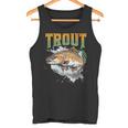 ブラウントラウト 釣り アウトドア 自然愛好家 淡水魚 タンクトップ