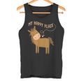 マイハッピープレイス I 馬好き I 乗馬 I 馬術用の馬 タンクトップ