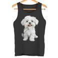 マルチーズ 犬 グラフィック ペット イラスト マルチーズ タンクトップ