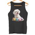 マルチーズ 犬 犬種 ハッピーイースター メンズ レディース キッズ タンクトップ