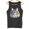 メインクーン 猫の肖像画 タンクトップ