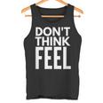 モチベーションを高める引用tシャツ Don't Think Feel インスピレーション タンクトップ