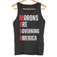 モロンはアメリカを支配している政治的ユーモアの自由のスピーチ タンクトップ