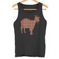 ヤギ動物コーヒー豆 タンクトップ