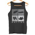 ラフティング シルエット 川 ラフト アウトドア ラフティング スポーツ タンクトップ