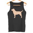 ラブラドールレトリバー 犬のシルエット タンクトップ