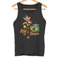 リオデジャネイロブラジルヴィンテージサンバカーニバルダンサーと旗 タンクトップ