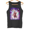 レーザーアイズスペースキャットライディングナマケモノ、ラマ-レインボー タンクトップ