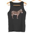 ロバ好きへのロバギフト 家畜 ロバ タンクトップ