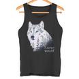 ローンウルフ 森 山 野生 野生動物 雪 オオカミ タンクトップ