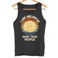 ヴィンテージ I Like Melonpan More Than People レトロ メロンパン タンクトップ