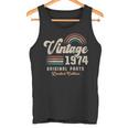 ヴィンテージ1974年、誕生年51年 レトロ タンクトップ