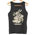 不思議の国のアリス 白ウサギ トランプデザイン タンクトップ