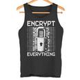 倫理的ハッキング アナリスト 倫理的サイバーセキュリティ Encrypt Everything タンクトップ