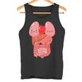 内臓 面白い 人体 解剖学 微笑 タンクトップ