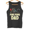 卓球 黒猫パパピンポン 黒猫ピンポン タンクトップ
