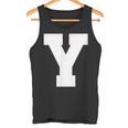 大文字 Y アルファベット モノグラム イニシャル タンクトップ