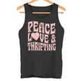 平和の愛と倹約心と平和のシンボル。 タンクトップ