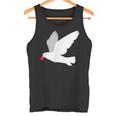平和への愛を込めた白い鳩 タンクトップ