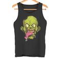 怖いゾンビtシャツハロウィンボーイズキッズフェイスゾンビ タンクトップ