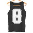 数字 8 スポーツジャージ ラッキーナンバー タンクトップ