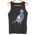 新聞帽子をかぶった鳩 タンクトップ