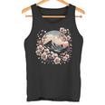 日本の桜 ピンク 桜 富士山 自然 アート タンクトップ