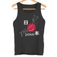 日本地図日本の観光ギフト タンクトップ