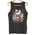 日本美術 猫 忍者 浮世絵 アニメ風 侍猫 タンクトップ
