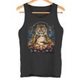 極楽浄土 天国 蓮の花 宇宙 虎 トラ タンクトップ