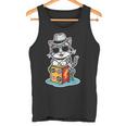 猫が奏でるカホン楽器 タンクトップ