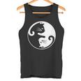 猫の陰陽相互接続 タンクトップ