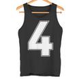 番号4 Fourports アスレチック チーム ジャージー バーシティ ユニフォーム タンクトップ