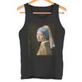 真珠の耳飾りの少女／フェルメール【世界の名画】（高精細画像）Vermeer 美術館アート 油絵 タンクトップ
