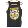私の51歳に乾杯とビールビールメン51歳の誕生日 タンクトップ