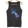 美的シルエット 夢のような宇宙 銀河 ユニコーン タンクトップ