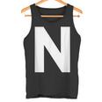英文字 N 大文字 アルファベット モノグラム イニシャル Abc タンクトップ